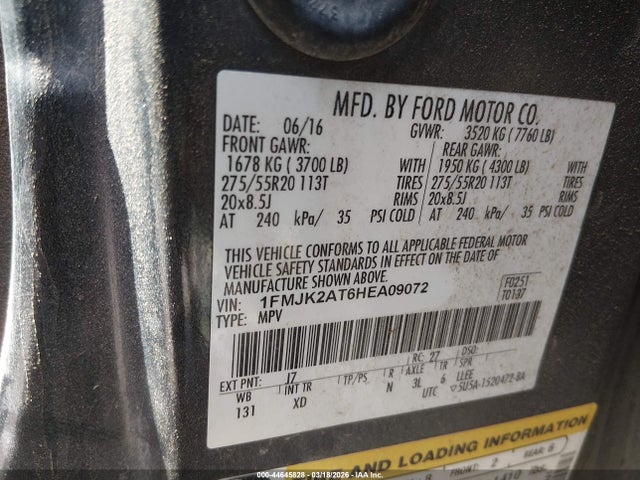 2017 FORD EXPEDITION EL 1FMJK2AT6HEA09072 Photo 8