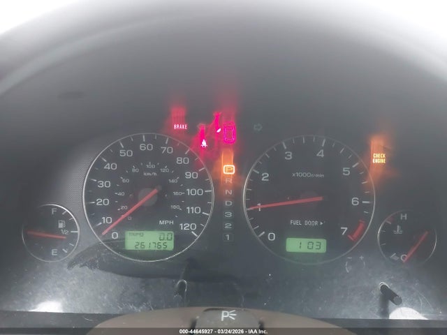 44645927 :رقم المزاد ، 4S3BH806147620812 vin ، 2004 Subaru Outback H6-3.0 L.l. Bean Edition مزاد بيع