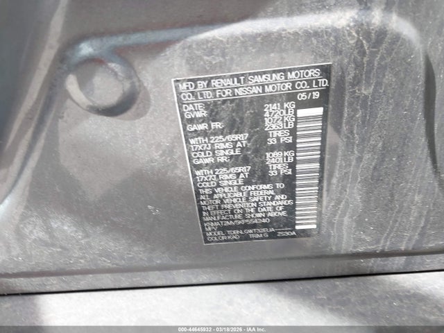 Nissan ROGUE SV 2019 KNMAT2MV5KP554240 Image 9