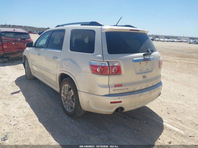2012 Gmc Acadia Denali მანქანა იყიდება აუქციონზე, vin: 1GKKRTED5CJ182681, აუქციონის ნომერი: 44646033
