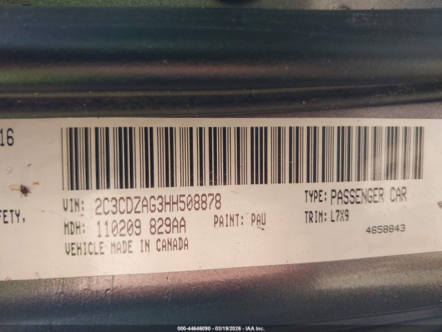 2017 DODGE CHALLENGER 2C3CDZAG3HH508878 Photo 8