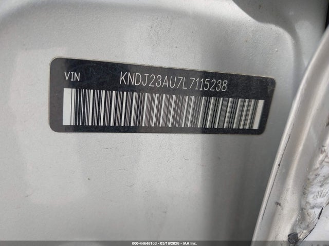 Aukcja sprzedaży 2020 Kia Soul Lx, vin: KNDJ23AU7L7115238, numer aukcji: 44646103