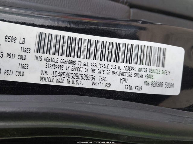 Продаж на аукціоні авто 2011 Dodge Durango Crew, vin: 1D4RE4GG9BC639534, номер лоту: 44646201