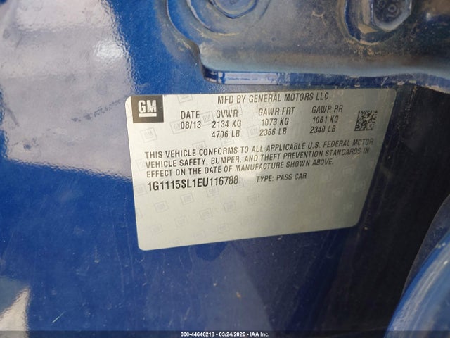 1G1115SL1EU116788 Chevrolet IMPALA 1LT