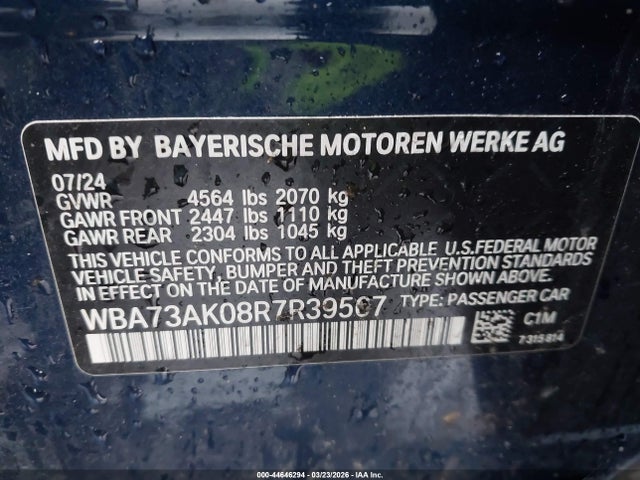 Продажа на аукционе авто 2024 Bmw 228i Gran Coupe Xdrive, vin: WBA73AK08R7R39567, номер лота: 44646294