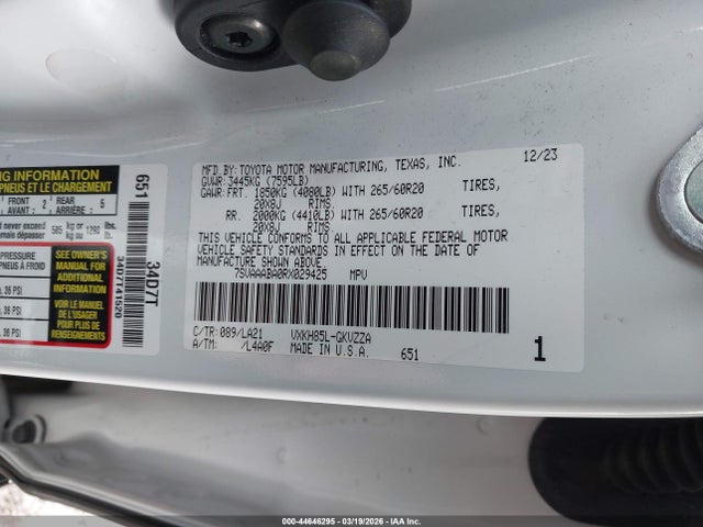 2024 TOYOTA SEQUOIA 7SVAAABA0RX029425 Photo 8