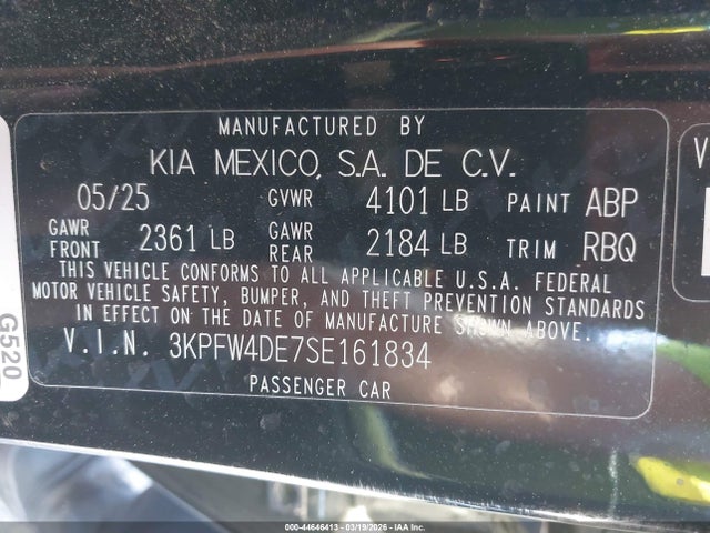 KIA K4 Gt-line 2025 3KPFW4DE7SE161834 Image 9