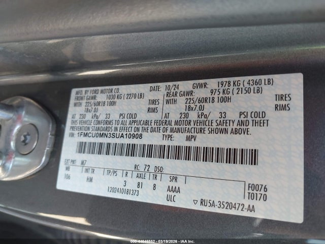 Ford Escape St-line 2025 1FMCU0MN3SUA10908 Image 9