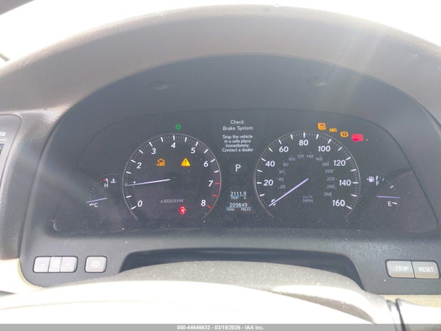 Продажа на аукционе авто 2008 Lexus Ls 460, vin: JTHBL46F485065062, номер лота: 44646632
