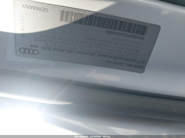 Продажа на аукционе авто 2018 Audi A5 2.0t Premium, vin: WAUENCF52JA054680, номер лота: 44646642