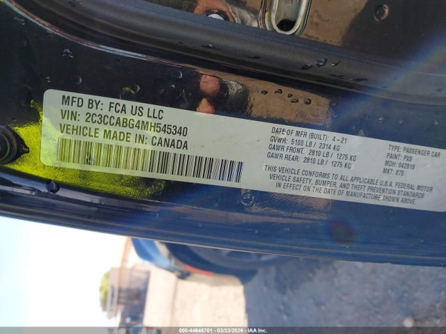 Продажа на аукционе авто 2021 Chrysler 300 300s, vin: 2C3CCABG4MH545340, номер лота: 44646701