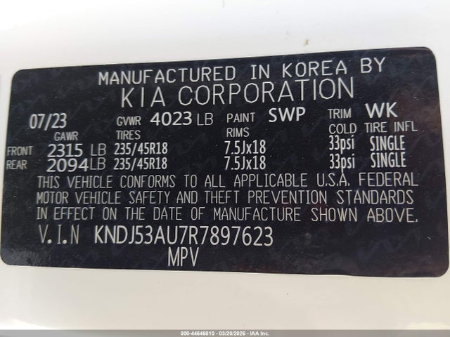 KNDJ53AU7R7897623 KIA Soul Gt-line