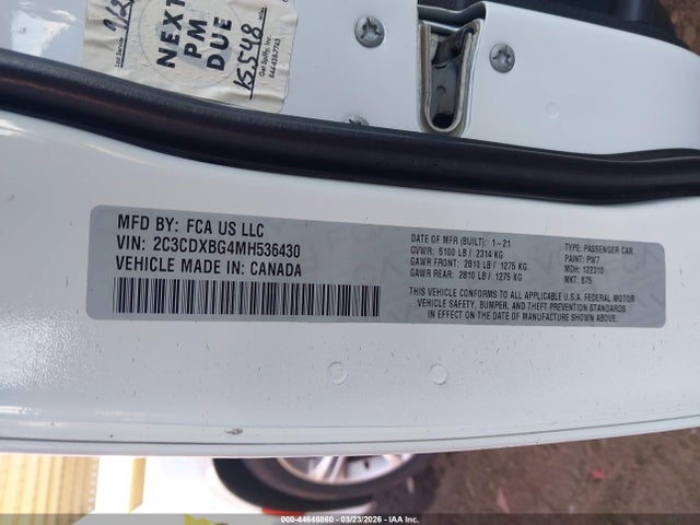 2021 DODGE CHARGER 2C3CDXBG4MH536430 Photo 8