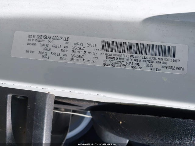 2014 RAM PROMASTER 2500 3C6TRVCG6EE114633 Photo 8