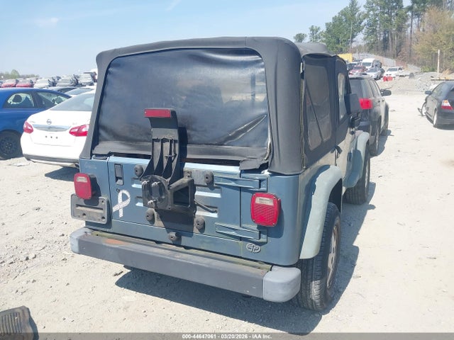 1998 Jeep Wrangler Se მანქანა იყიდება აუქციონზე, vin: 1J4FY29P2WP760584, აუქციონის ნომერი: 44647061