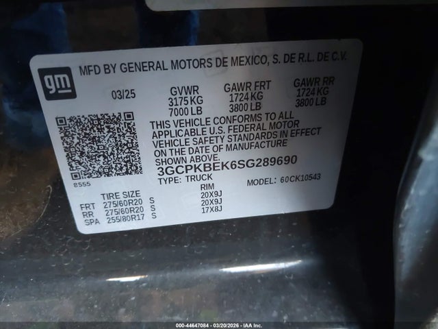 2025 CHEVROLET SILVERADO 1500 3GCPKBEK6SG289690 Photo 8