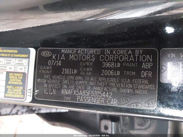 KIA FORTE EX 2015 KNAFX5A85F5315442 Image 9