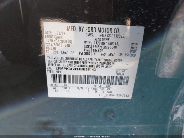 2018 FORD EDGE 2FMPK3G93JBB86143 Photo 8