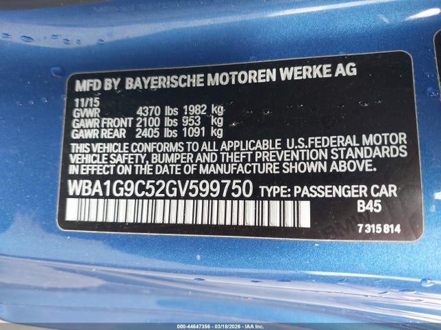 WBA1G9C52GV599750 BMW 228i Xdrive