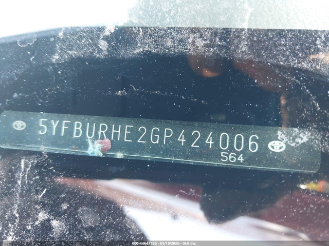 Toyota Corolla Le Plus 2016 5YFBURHE2GP424006 Image 9