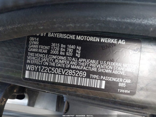WBY1Z2C50EV285269 BMW I3