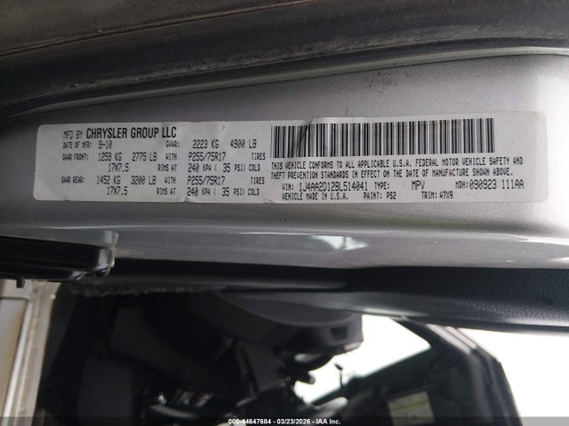 44647684 :رقم المزاد ، 1J4AA2D12BL514041 vin ، 2011 Jeep Wrangler Sport مزاد بيع