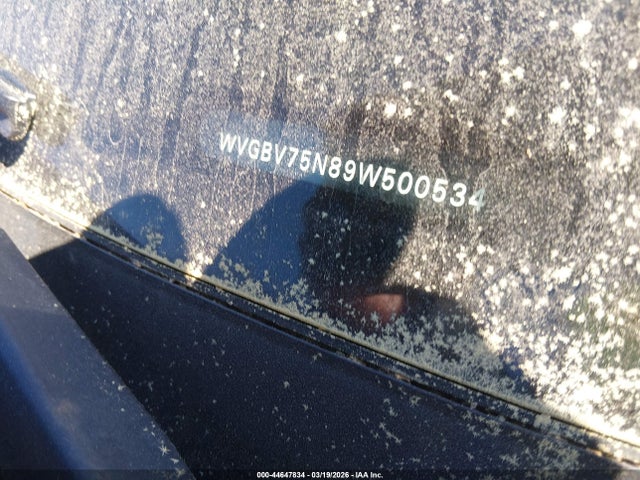 44647834 :رقم المزاد ، WVGBV75N89W500534 vin ، 2009 Volkswagen Tiguan Se/sel مزاد بيع