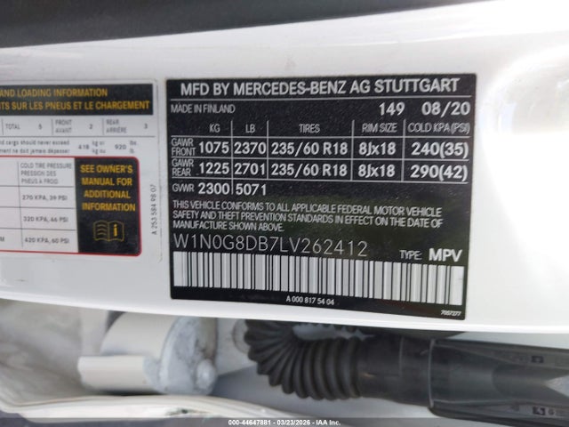 2020 MERCEDES-BENZ GLC 300 W1N0G8DB7LV262412 Photo 8