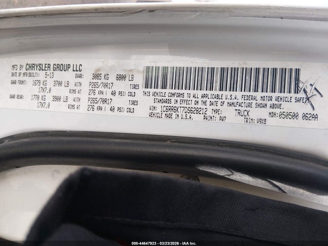 Продаж на аукціоні авто 2012 Ram 1500 Slt, vin: 1C6RD6GP4CS292043, номер лоту: 44647923