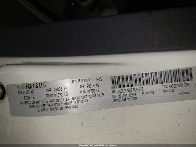 Fiat 500 POP 2015 3C3CFFAR6FT624977 Image 9