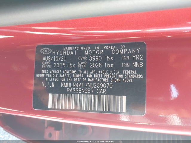 Hyundai Elantra N Line 2022 KMHLR4AF7NU239070 Image 9
