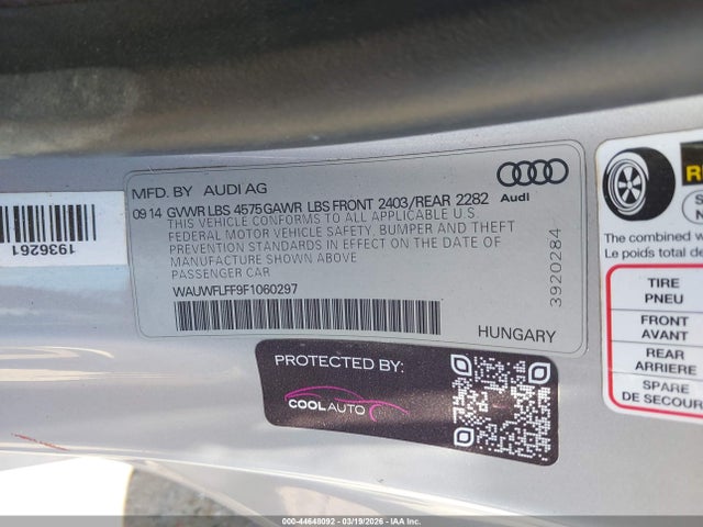 2015 AUDI A3 WAUWFLFF9F1060297 Photo 8