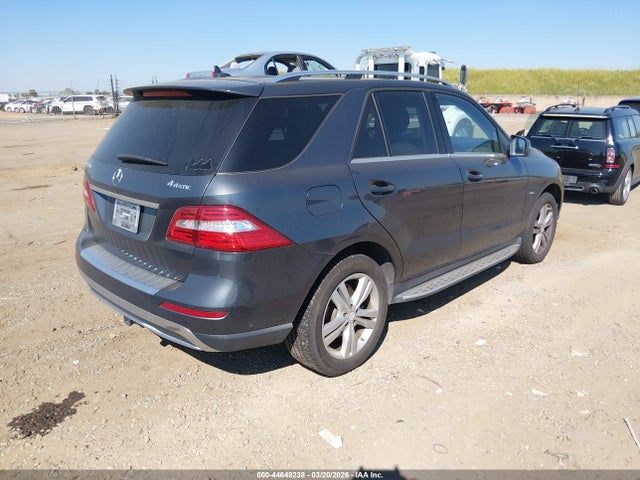 44648238 :رقم المزاد ، 4JGDA5HB3CA039077 vin ، 2012 Mercedes-benz Ml 350 4matic مزاد بيع