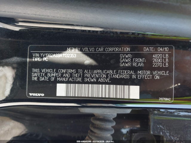 2010 VOLVO S80 YV1982AS9A1132353 Photo 8