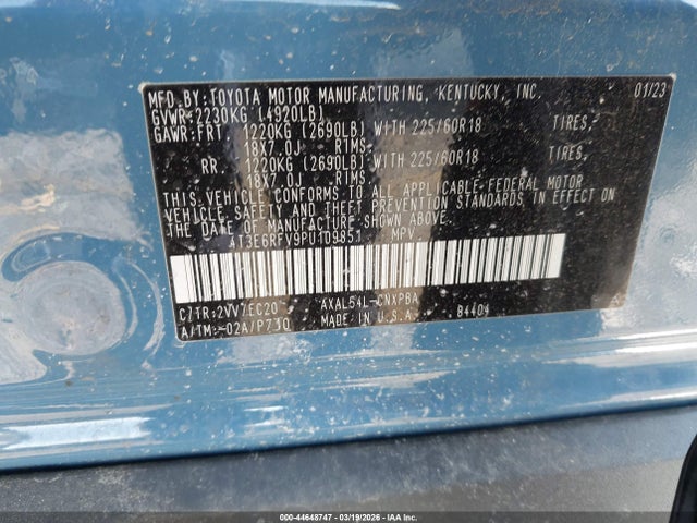 2023 TOYOTA RAV4 HYBRID 4T3E6RFV9PU109851 Photo 8