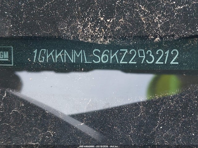44648865 :رقم المزاد ، 1GKKNMLS6KZ293212 vin ، 2019 Gmc Acadia Slt-1 مزاد بيع