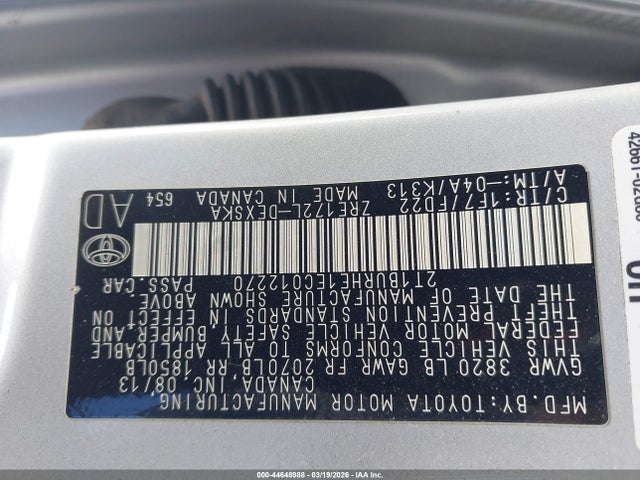 2014 Toyota Corolla S Plus მანქანა იყიდება აუქციონზე, vin: 2T1BURHE1EC012270, აუქციონის ნომერი: 44648988