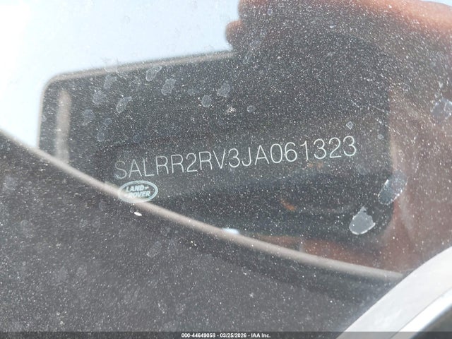 44649058 :رقم المزاد ، SALRR2RV3JA061323 vin ، 2018 Land Rover Discovery Hse مزاد بيع