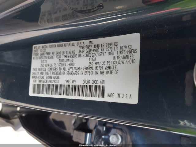 Продаж на аукціоні авто 2023 Mazda Cx-50 2.5 S Preferred Plus, vin: 7MMVABCM1PN129018, номер лоту: 44649165