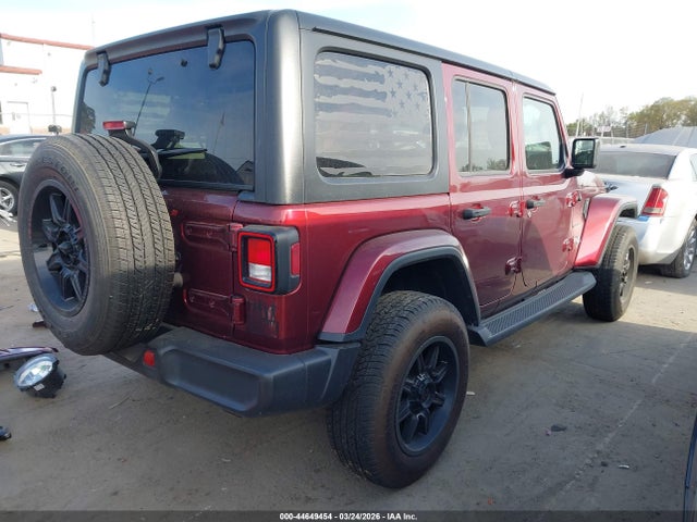 Продаж на аукціоні авто 2021 Jeep Wrangler Unlimited Sahara 4x4, vin: 1C4HJXEN9MW578565, номер лоту: 44649454