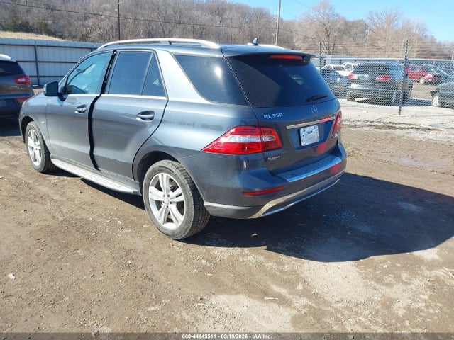 Aukcja sprzedaży 2012 Mercedes-benz Ml 350 4matic, vin: 4JGDA5HB2CA093504, numer aukcji: 44649511