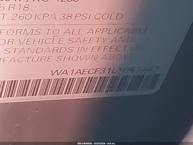 2020 AUDI Q3 WA1AECF31L1047443 Photo 8