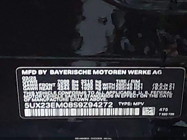 5UX23EM08S9Z94272 BMW X7 Xdrive40i