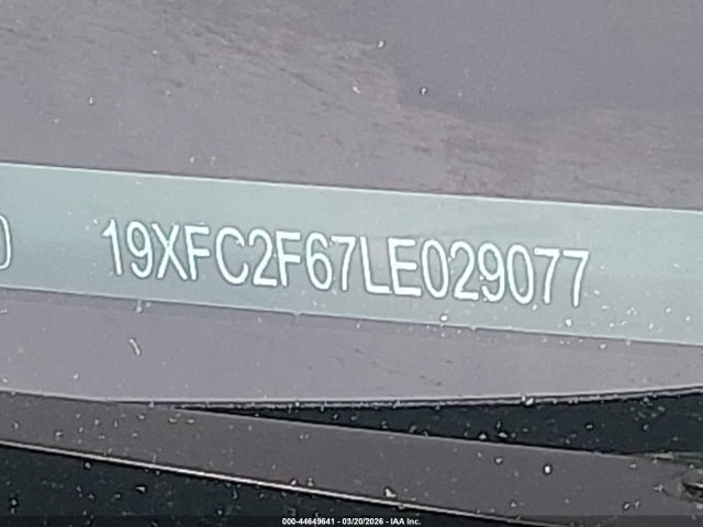 Honda Civic Lx 2020 19XFC2F67LE029077 Image 9