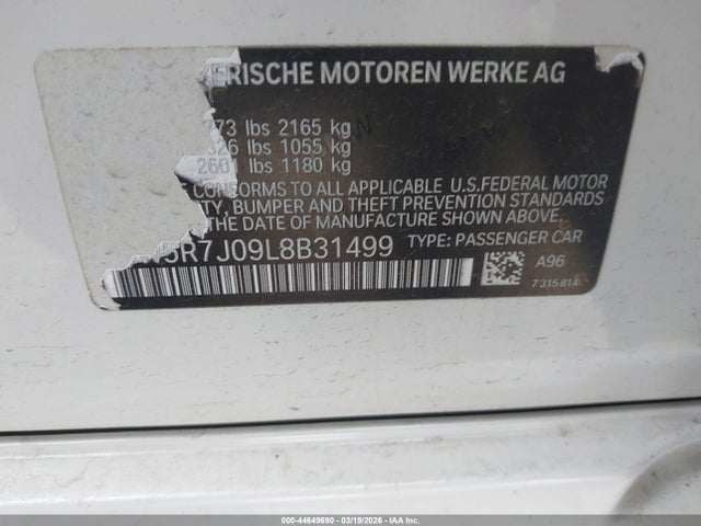 44649690 :رقم المزاد ، 3MW5R7J09L8B31499 vin ، 2020 Bmw 330i Xdrive مزاد بيع