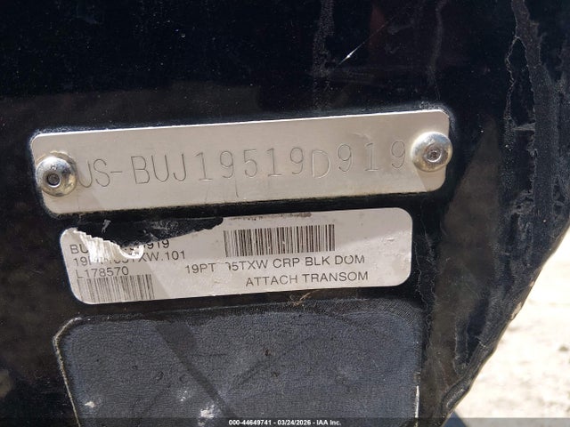 Продаж на аукціоні авто 2019 Tracker 18', vin: BUJ19519D919, номер лоту: 44649741