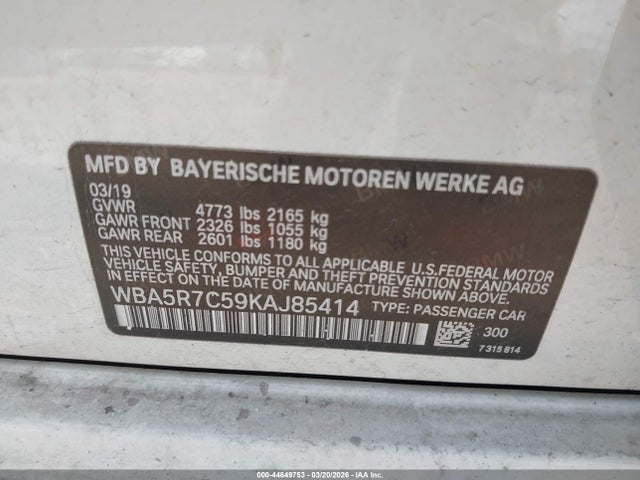 WBA5R7C59KAJ85414 BMW 330i Xdrive