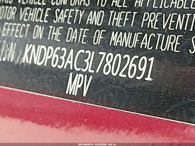 KIA SPORTAGE S 2020 KNDP63AC3L7802691 Image 9