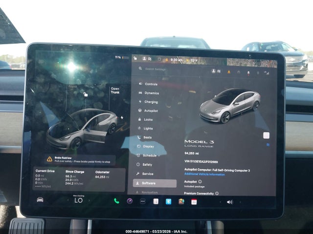 Продажа на аукционе авто 2018 Tesla Model 3, vin: 5YJ3E1EA2JF012689, номер лота: 44649871