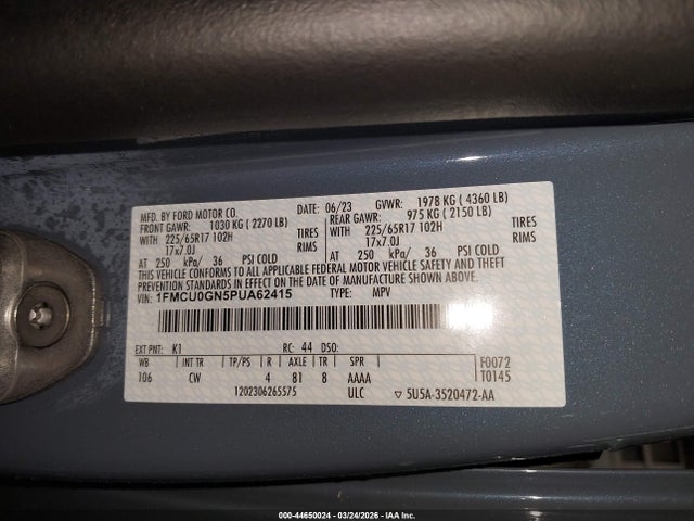 2023 FORD ESCAPE 1FMCU0GN5PUA62415 Photo 8